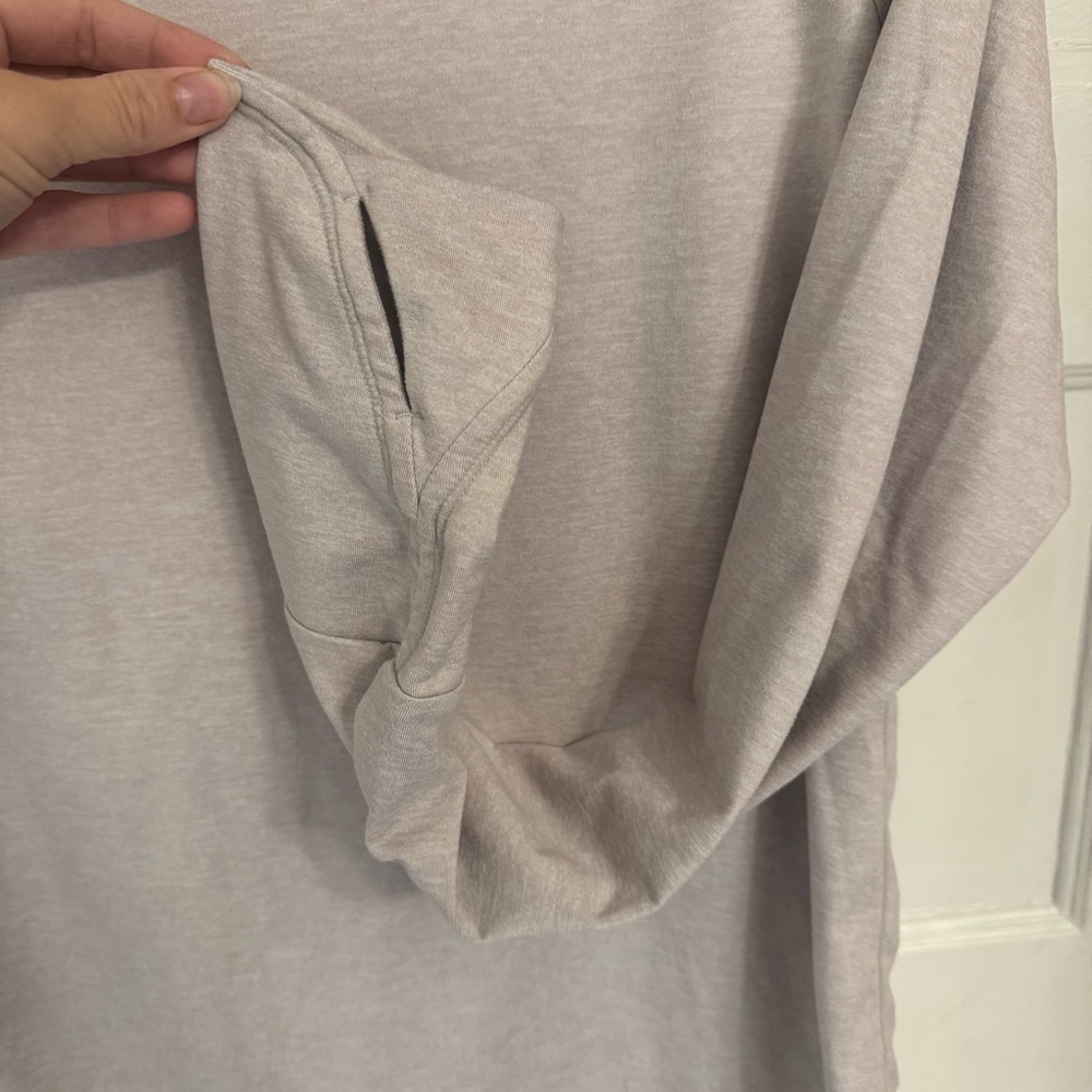 Athleta Uptempo Hoodie Pink Purple Size Large Heathered Athleisure Pullover - Picture 2 of 4